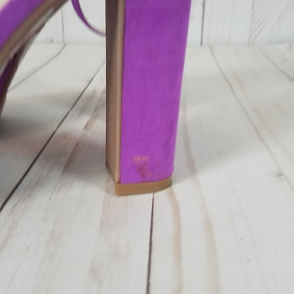 Forever 21 Purple Platform Heel Sandals - Picture 4 of 8